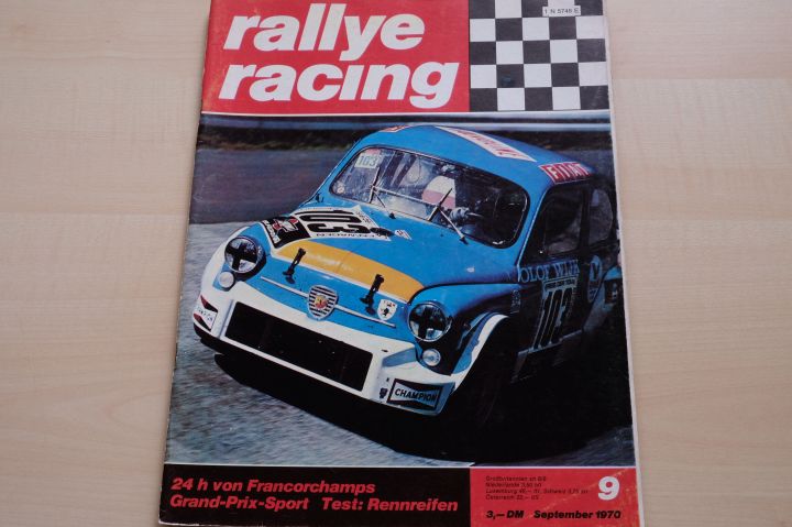 Deckblatt Rallye Racing (09/1970)